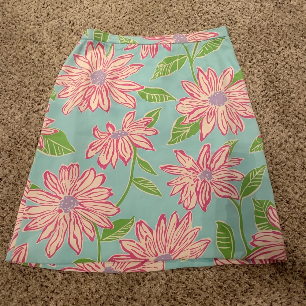 Lilly Pulitzer silk skirt